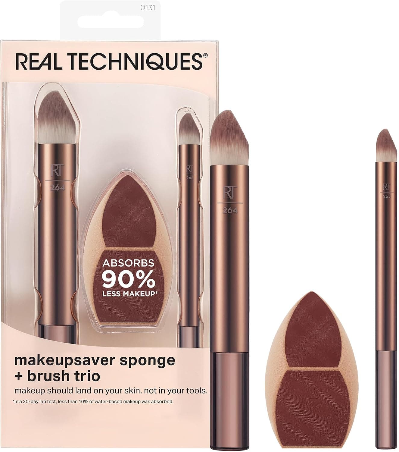Real Techniques Makeupsaver Sponge + Brush Trio